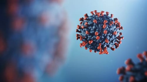 Animated 3D Virus Particle for Medical and Science