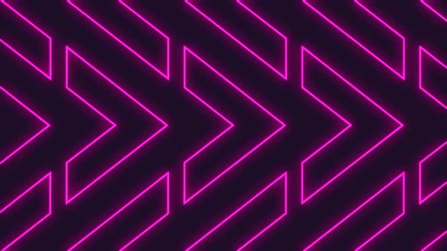 Neon Pink Arrows Moving From Left to Right Background Wallpaper