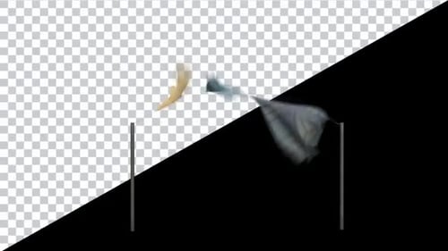 Realistic Fabric Swaying on a Clothesline