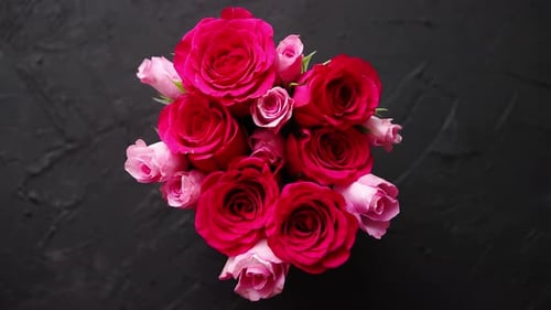 Beautiful Bouquet of Red and Pink Roses