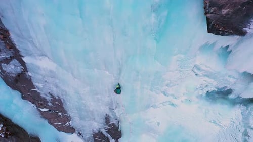 Man is Leading on Ice