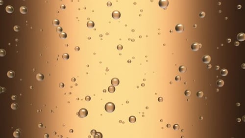 Animations-Nahaufnahmeglas mit Bier und Seifenblasen.