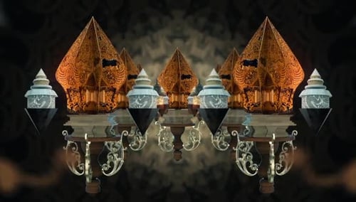 Ornate Traditional Motif Kaleidoscope Decorative Background