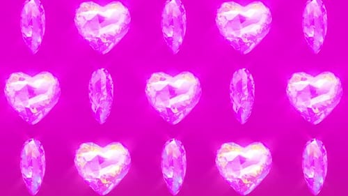 4k Diamond Hearts