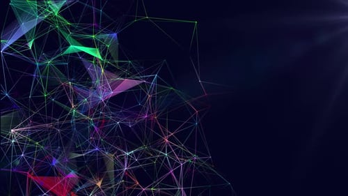 Colored Plexus Background Loop