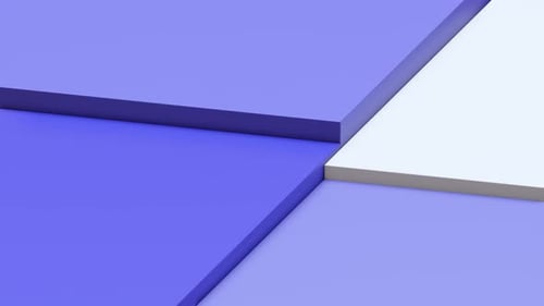 Abstrato 3d com telhas de flor em movimento em cores muito peri. 3D render de fundo isométrico