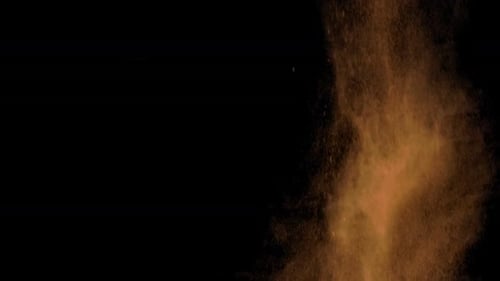Abstract Brown and Orange Dust Particles Falling
