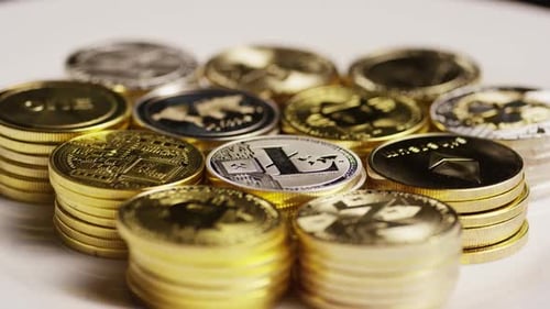 Plan rotatif de Bitcoins (cryptomonnaie numérique)