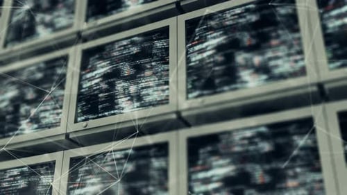 Technological Data Grid with Pulsing Network Connections