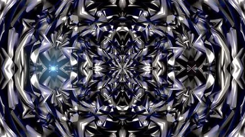 Futuristic Abstract Geometric Kaleidoscope Background Loop