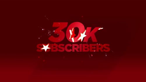 3D YouTube Subscriber Milestone Celebration Title Animation