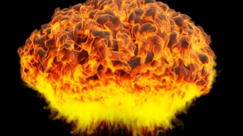 Realistic Dynamic Fire Explosion Reveal