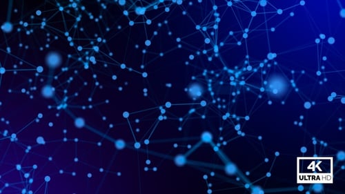 Blue Plexus Background Looped V5