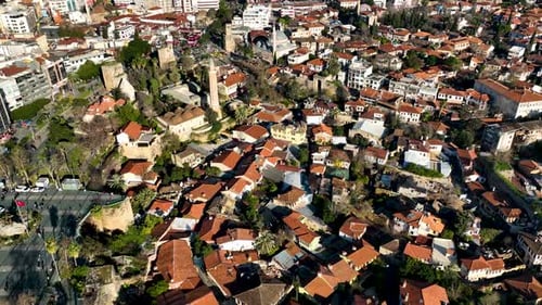 Luftaufnahme der Altstadt Türkei Antalya 4 K