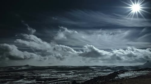 Paysage et nuages