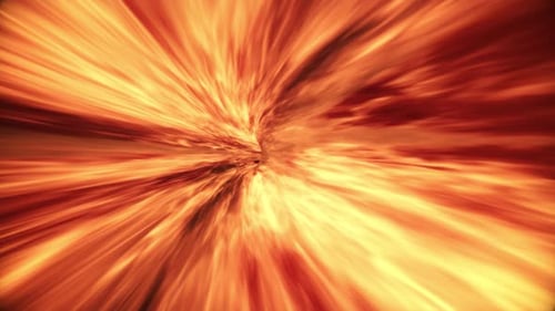 Abstract Blazing Lava Tunnel Or Vortex