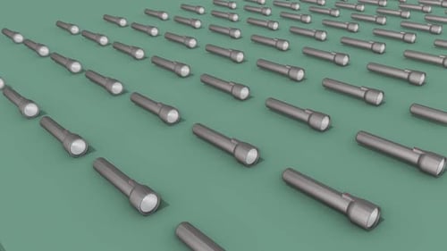 A Lot Of Flashlight In A Row 4k