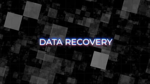 Data Recovery Digital Glitch Text Background