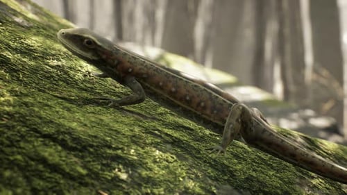 Lézard sur une pierre