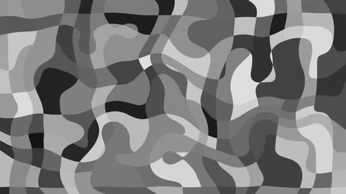 Animação líquida de fundo abstrato de padrão de forma branca