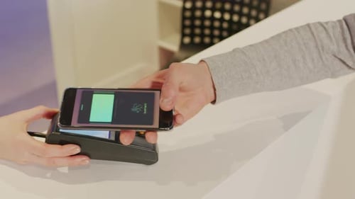 Paying with Phone on Payment Terminal