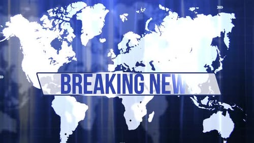 Breaking News Transition With Alpha Channel