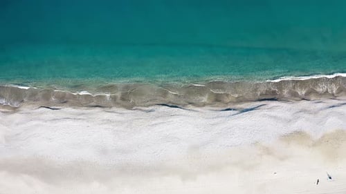 Relaxing Calm Ocean Waves on Sandy Beach