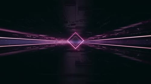 Abstract VJ Glowing Neon Loop