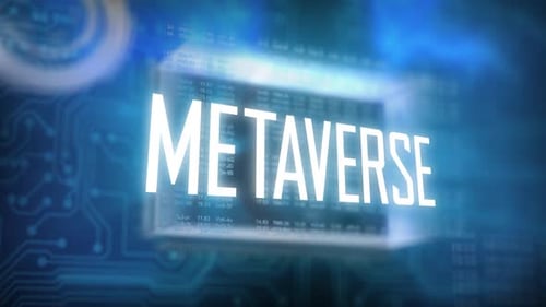 Digital Hud Background Metaverse