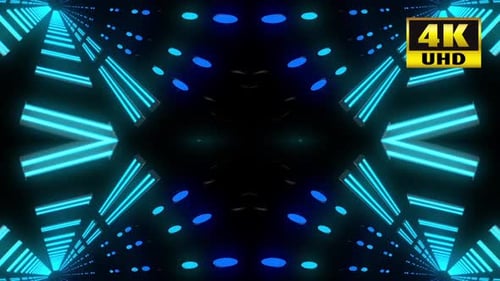 10 Light Bulbs Tunnel Vj Loop Pack 4k