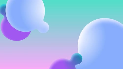 Abstract Fluid Spheres Morphing Background Animation