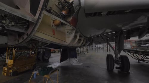 Jet Wing Under Going Maintenance