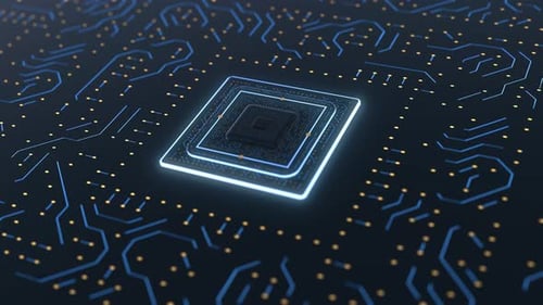 Abstract Circuit Chip Board digital Background