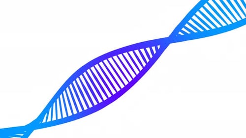 Abstract Rotating DNA Helix Scientific Animation