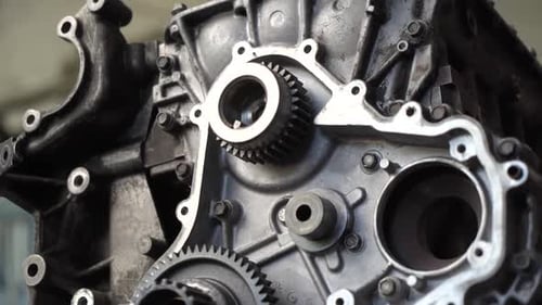 auto mechanic diagnoses a car using a computer. car workshop