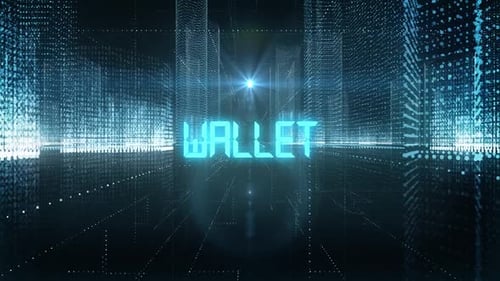 Skyscrapers Digital City Tech Word Wallet