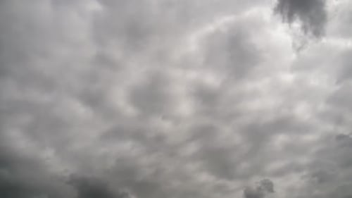 Storm Clouds Are Moving in Sky, Timelapse.