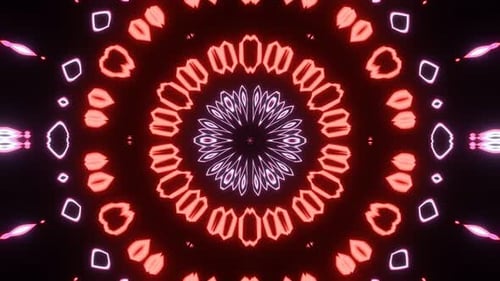 An Abstract Kaleidoscope of Bright Sparkling Pattern