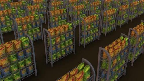 A Lot Of Market Rack Chips In A Row 4K