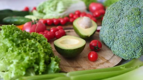 Fresh Vegetables Displayed for Healthy Eating