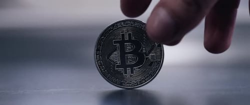 Silberner Bitcoin