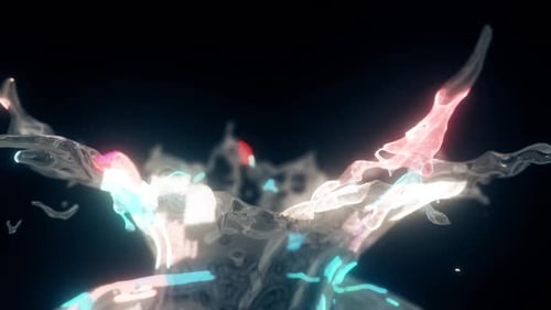 3d Water Splash Hud Hologram 4k