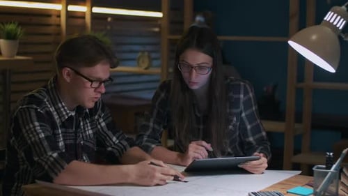 Creative Business Team Business Project Hipster Businessmen Remote Work Freelance Working