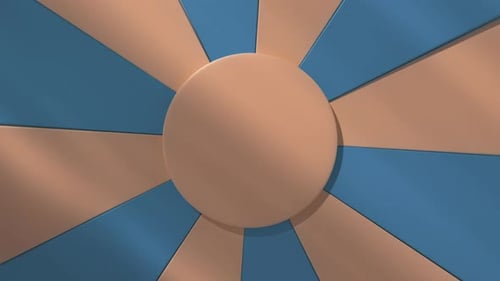Comic Style Background Pop Rays Blue Cream Color