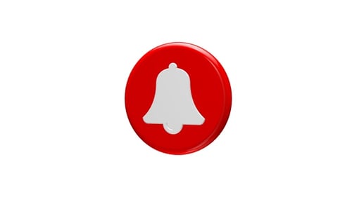 Animated 3D Notification Bell for Social Media
