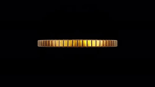 Boucle rotative Bitcoin Isolate 4K
