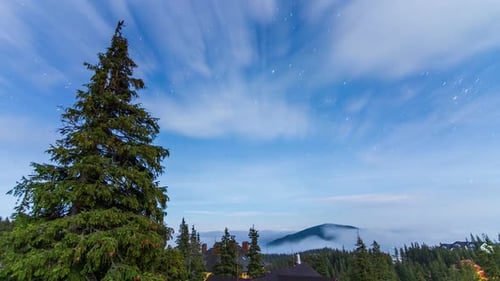 Night Sky Time Lapse With Starry Clouds