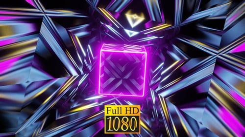 Túnel Lilac Journey Vj Loop HD
