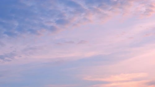 Beautiful Sky with Clouds at Sunrise or Sunset