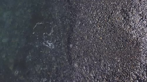 Sea Shore Coast with Rocks Aerial View